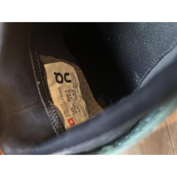 On Running Cloud Waterproof Running Shoes Women's 6.5 Green - Picture 4 of 9